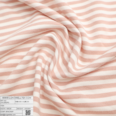 COTTON SPAN FRENCH TERRY STRIPE-D03
