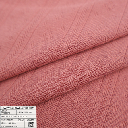 COTTON SPAN POINTELLE-D01