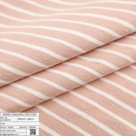 COTTON SPAN FRENCH TERRY STRIPE-D02