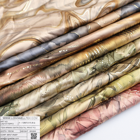 ARMANI SATIN DIGITAL PRINT FO