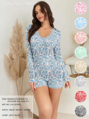 GERMAN CASHMERE YQ JACQUARD MELANGE-D11